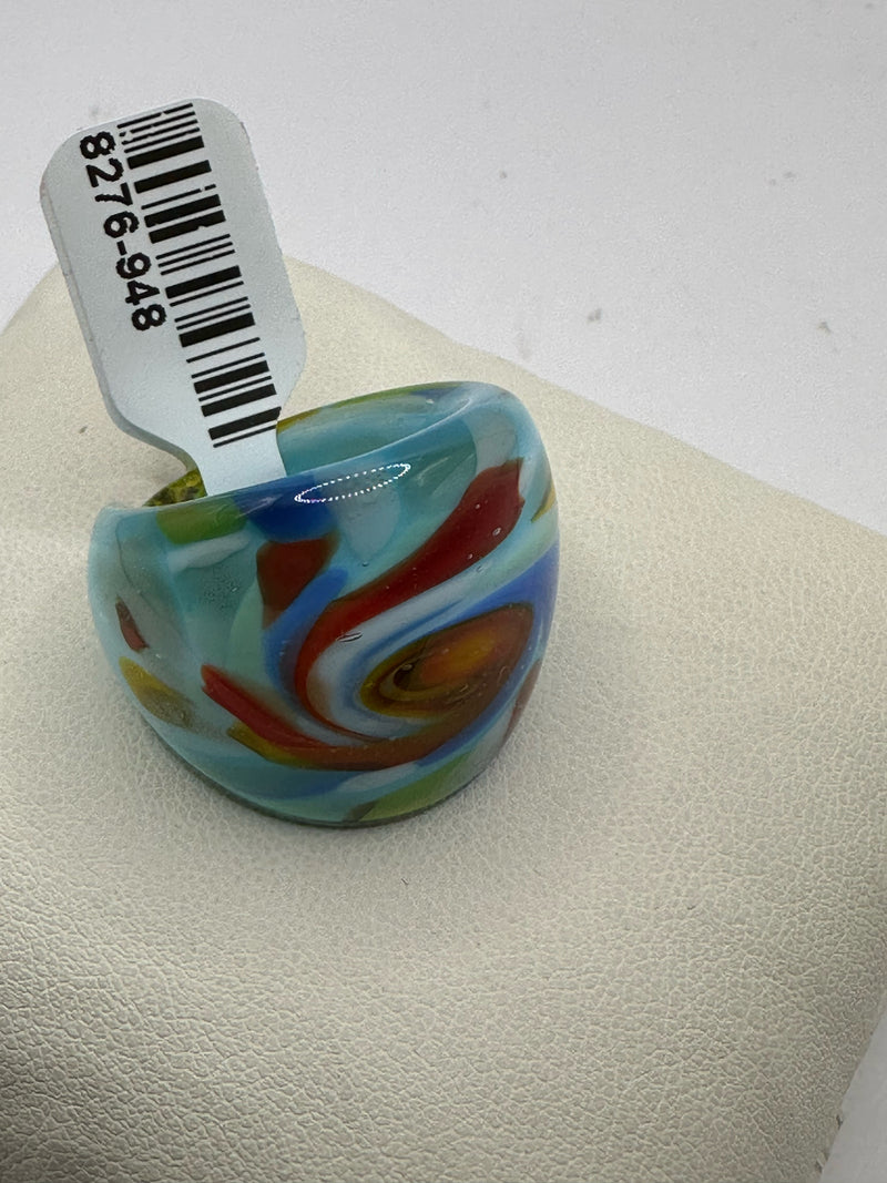 Glass Multi Colors Ring