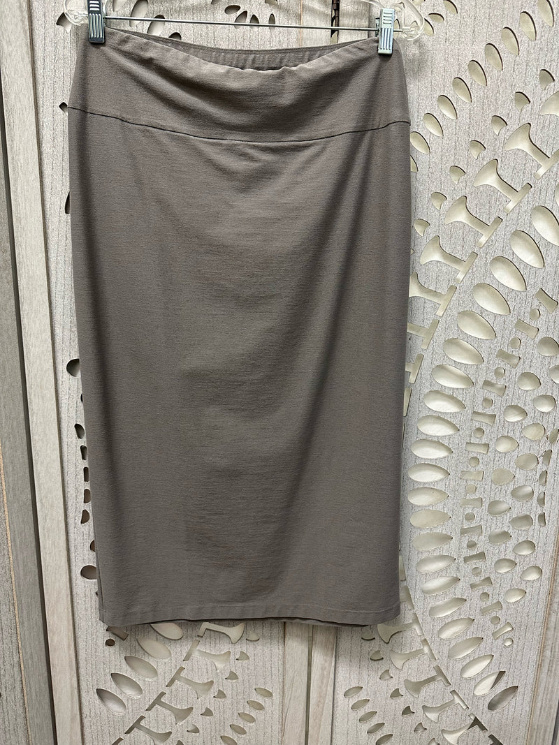 Eileen Fisher Crepe smoke Solid Size M Skirt