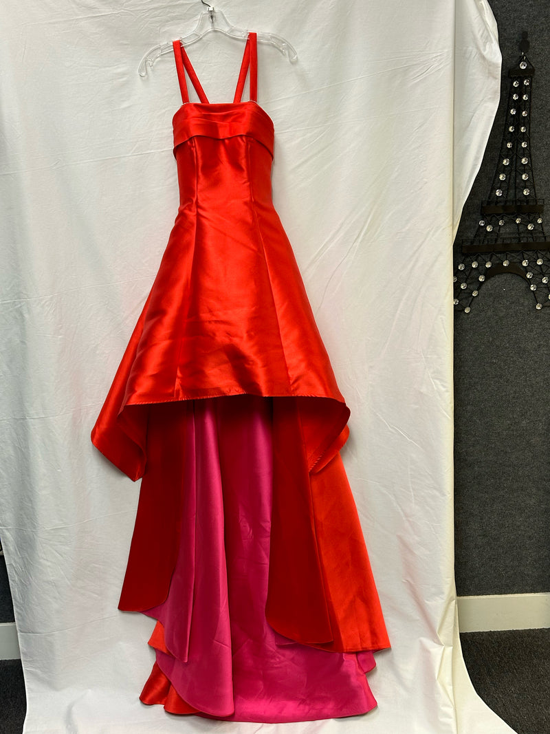 Jovani Polyester Red Solid Size 2 Cocktail/Evening Wear