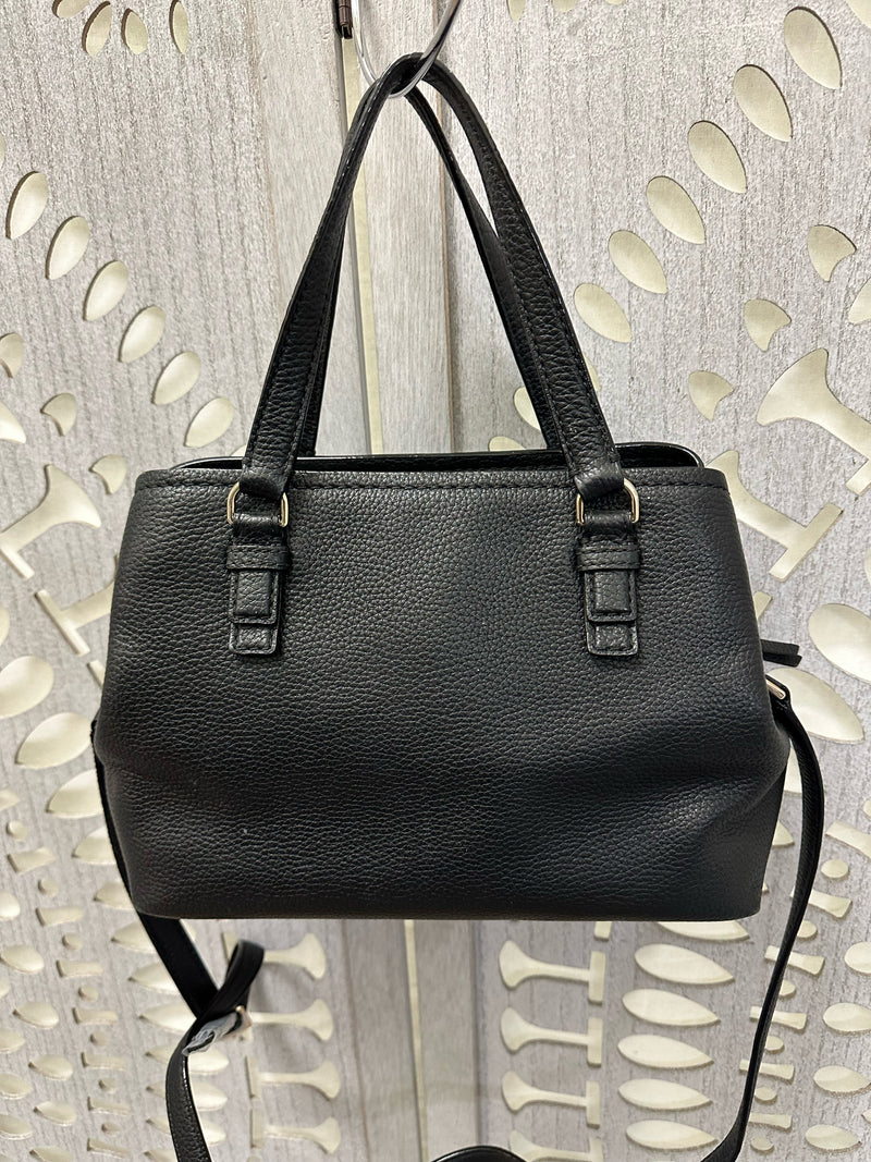 Kate Spade Pebbled Leather Black Jackson Street Handbag