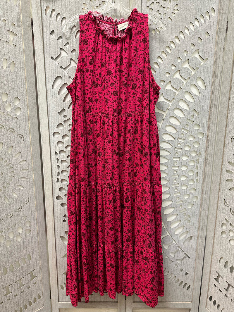 Universal Thread Cotton Magenta flowers Size XXL Dress