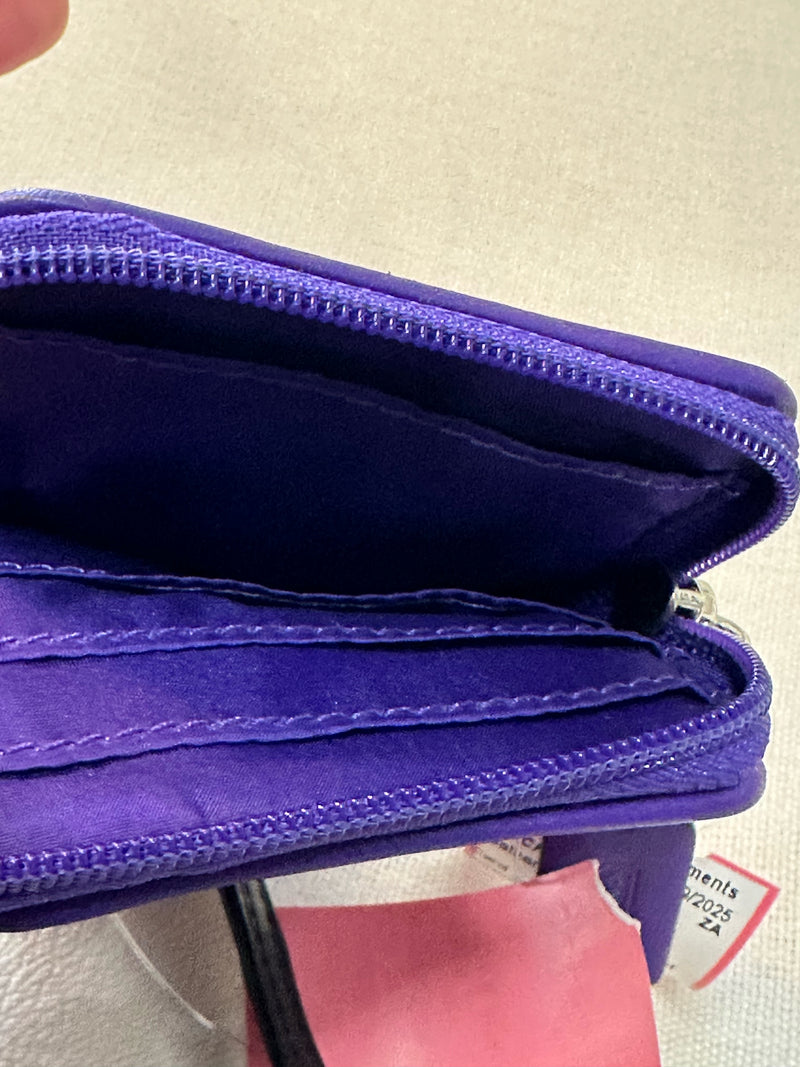 COACH Leather Purple Solid Wallet