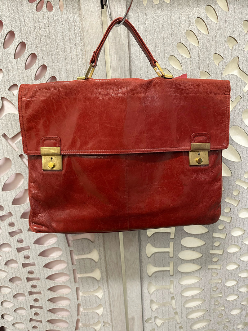 Bottega Veneta Leather Red Handbag