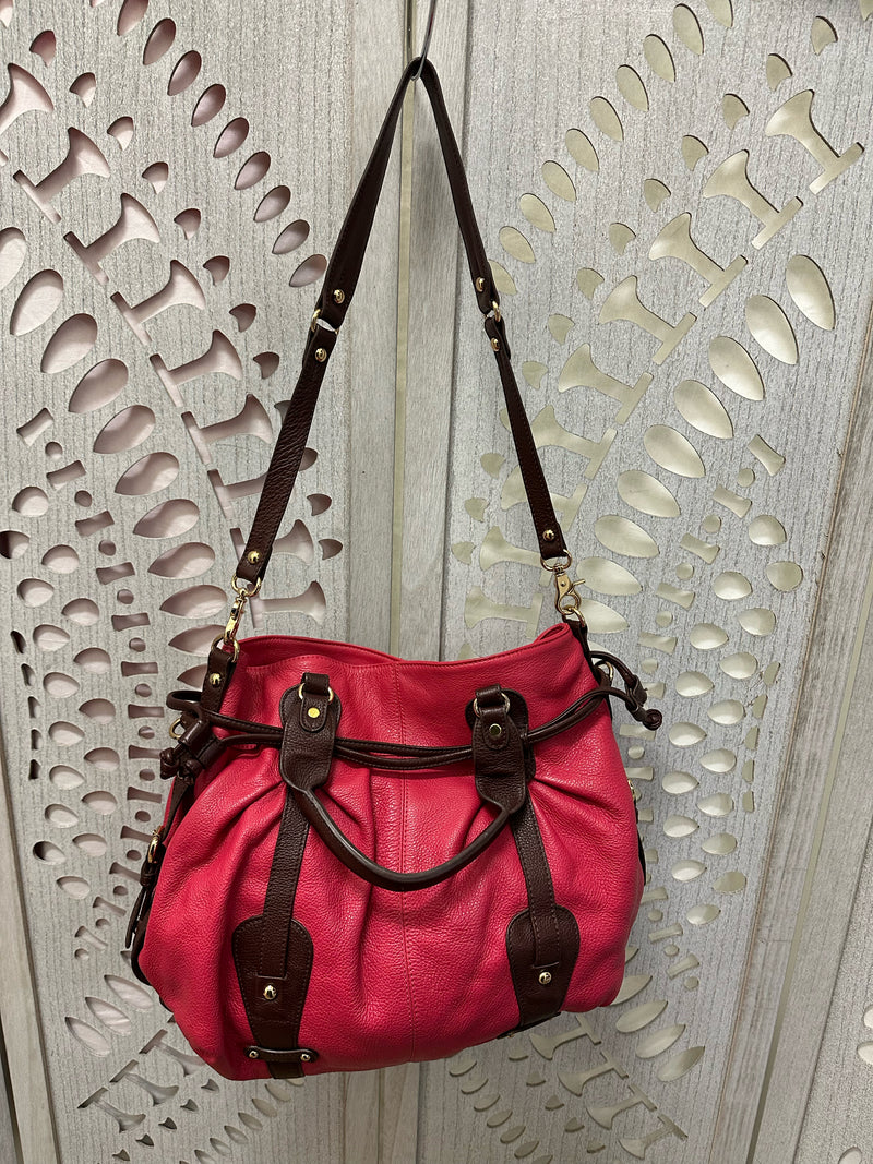 GG Boss Leather Hot Pink Solid Handbag