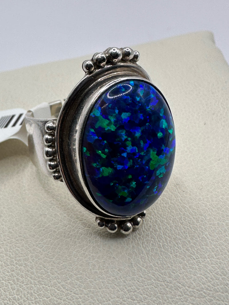 sajen Sterling 925 Green/Blue Ring