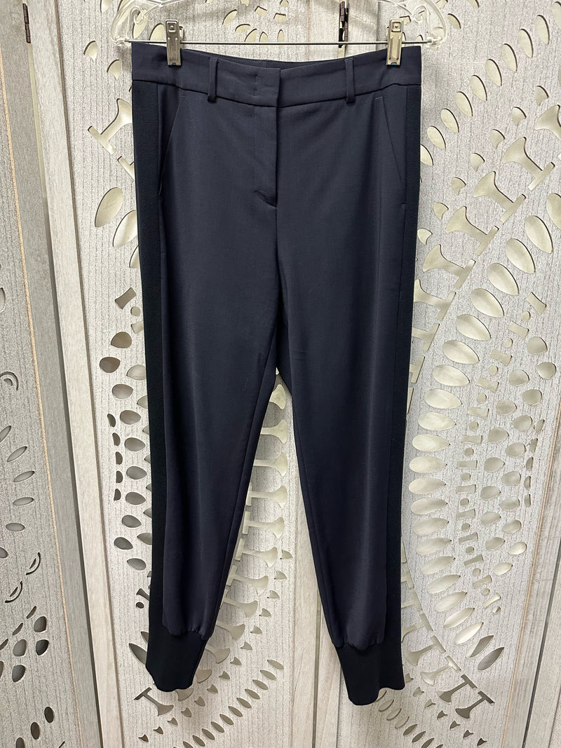 Peserico Wool Blend Midnight blue/black Solid Size S Pants