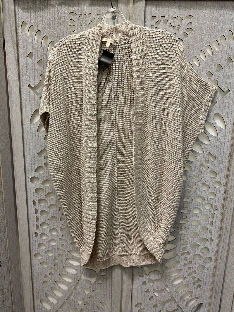 Eileen Fisher linen/cotton ECRU Cable Size P Sweater