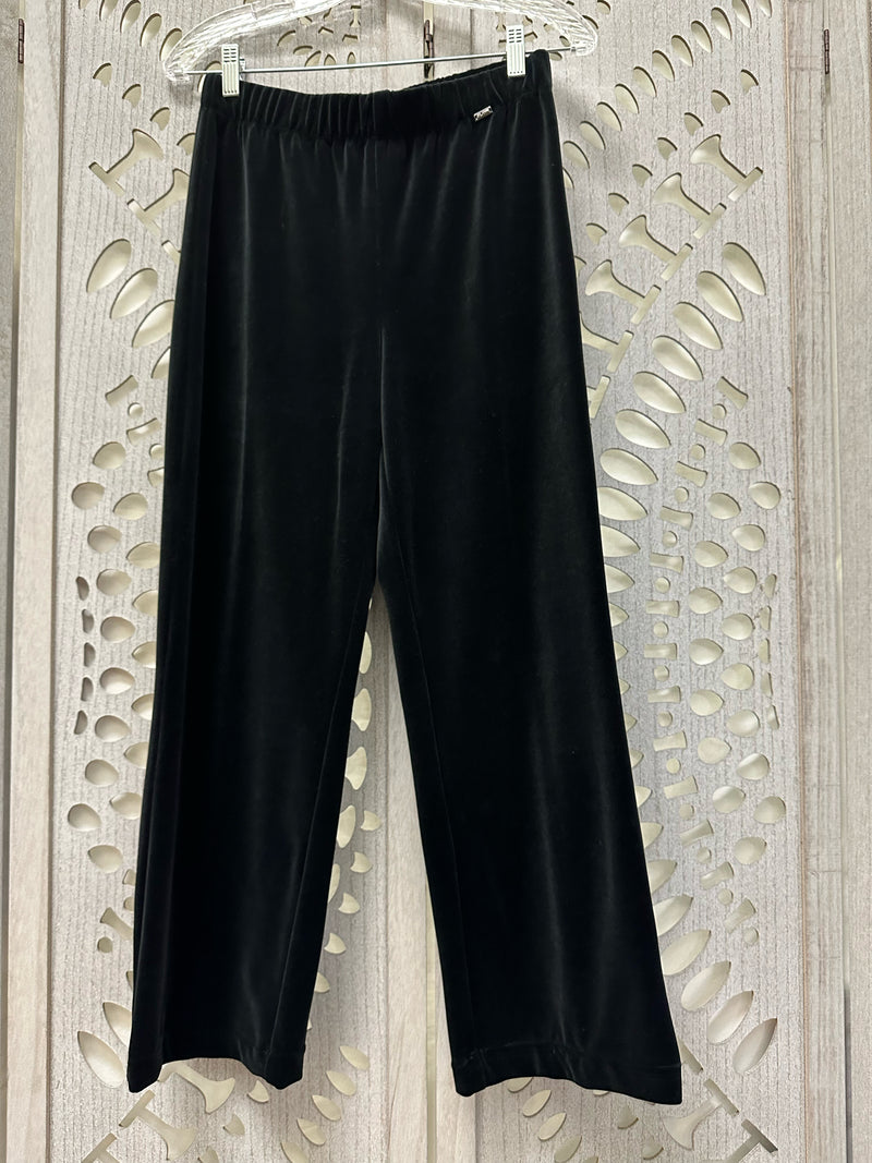 St. John Velour Black Solid Size P Pants