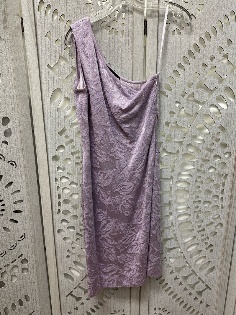 St. John Knit Lavender Tonal Leafy design Size 6 Dress