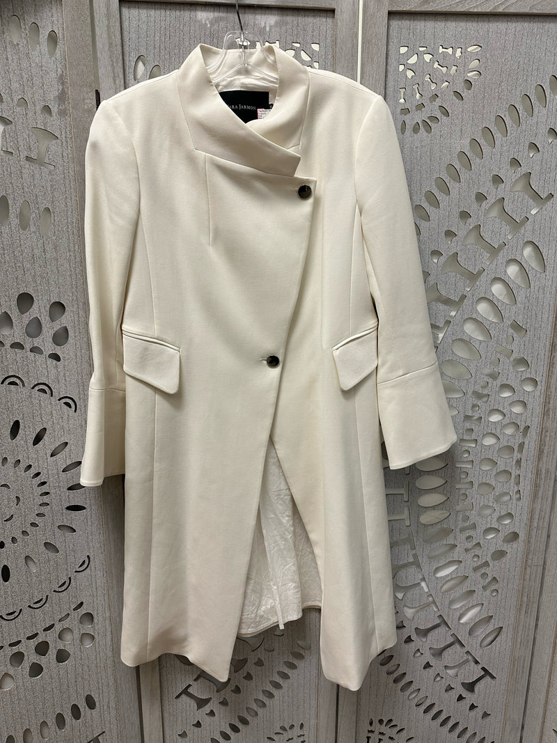 Tara Jarmon White Solid Size 42 Coat